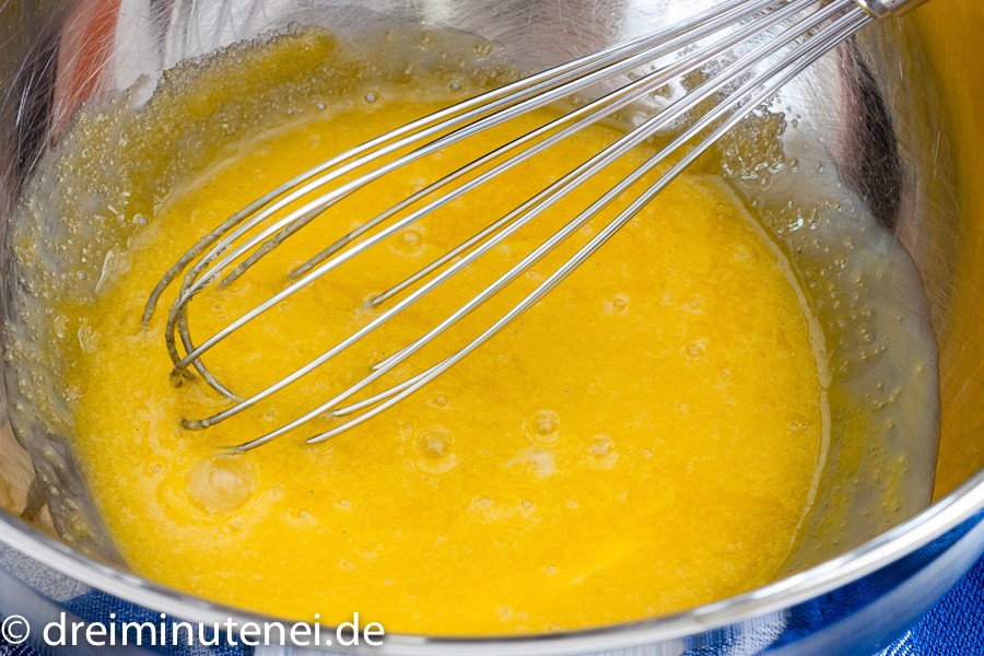 Eiercreme Eier cremig rühren Schritt 2