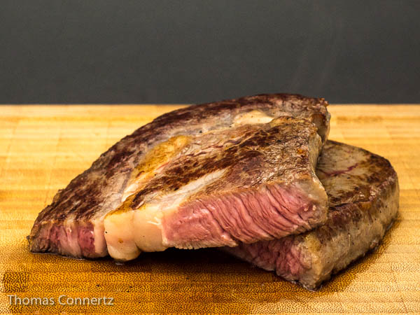 Entrecote sous vide gebraten
