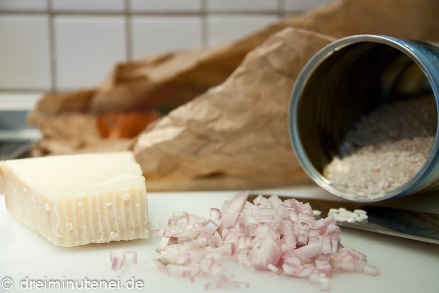 Risotto-Reis und Parmesan Risotto-Reis und Parmesan